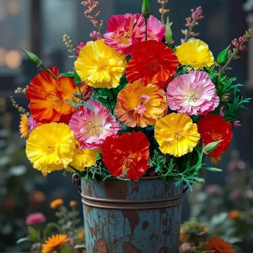 Hạt giống hoa poppy kép